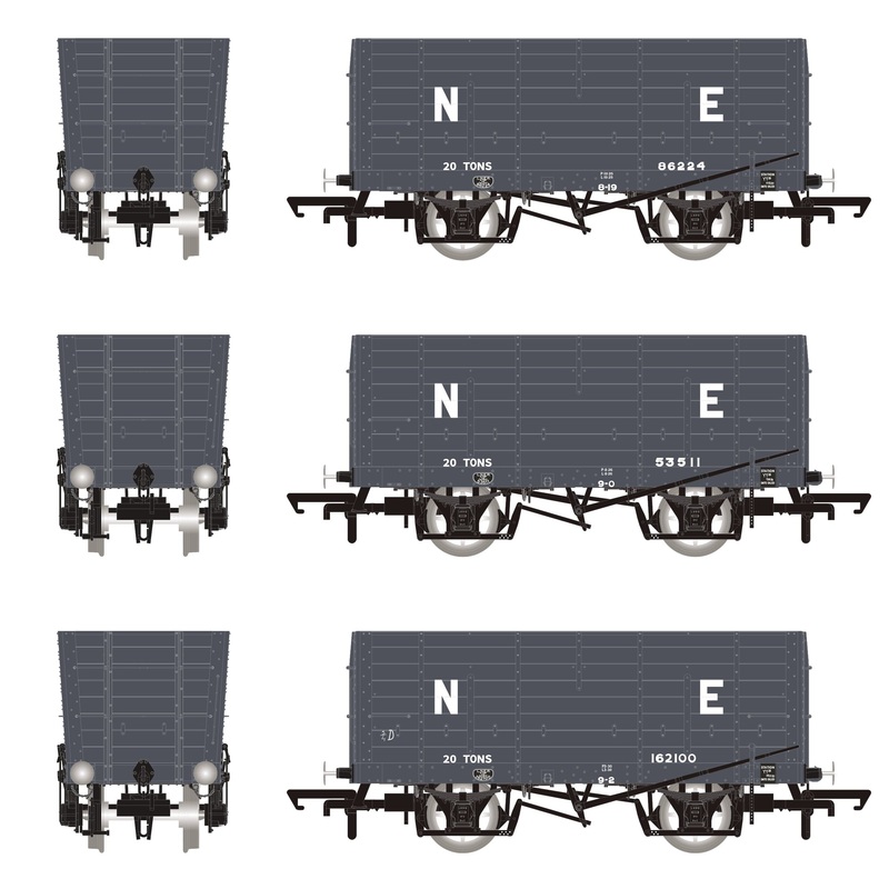 DGM 12 Hopper – LNER Grey – Triple Pack