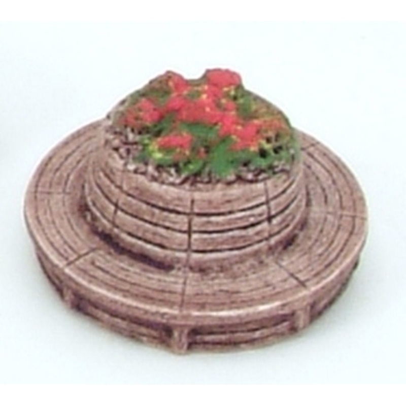 Circular Seat Unit with Floral Centre