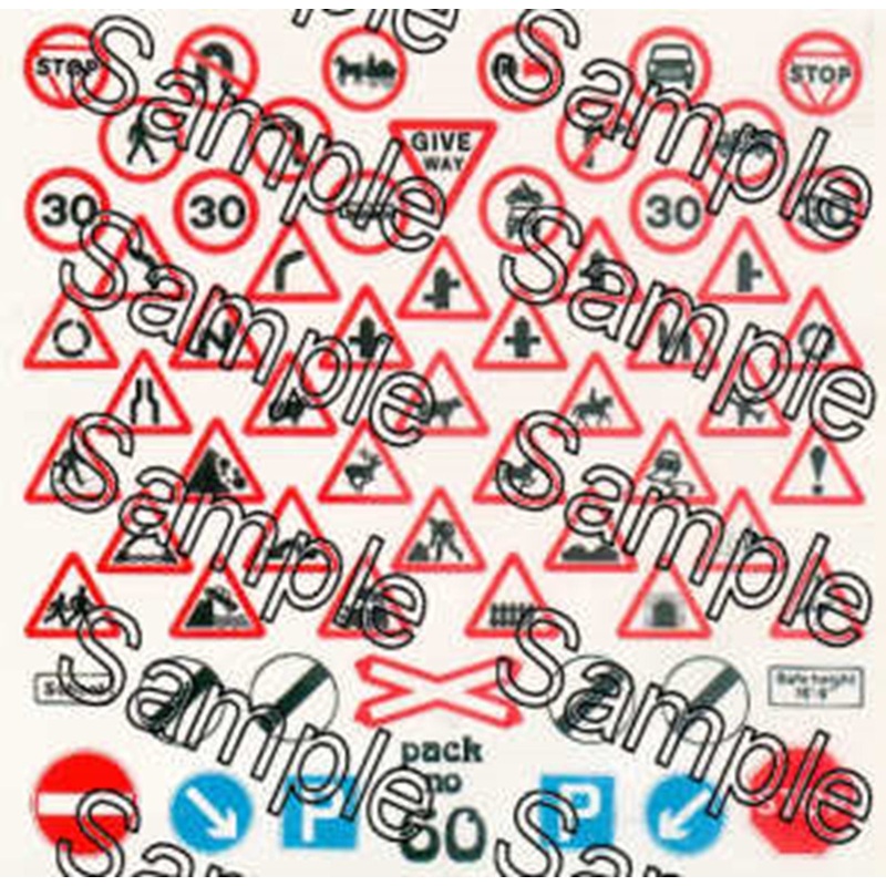 OO Gauge Modern Image Road Signs