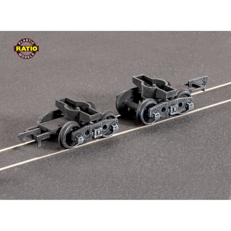 Pr. GWR Plate Wagon Bogies (Spoked Wheels)