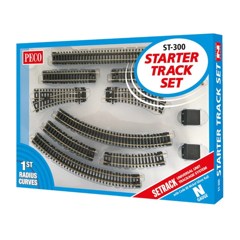 ST300 – Code 55/80 – Setrack Starter Track Set 1st Radius Curves