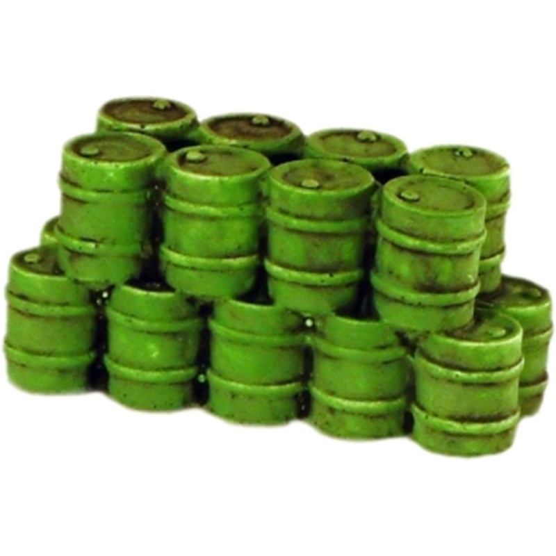 Stack of Oil Drums (Green)