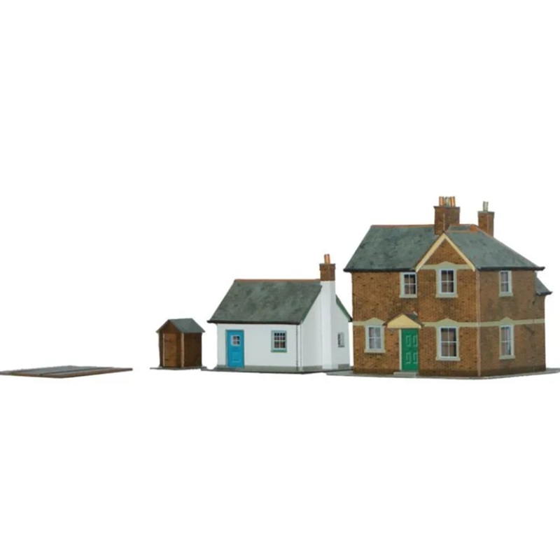 Station Masters House & Cottage Cardboard Kit