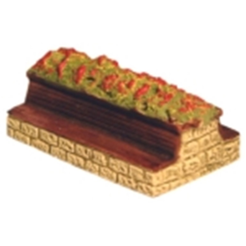 Stone Seat, back to back with flowers