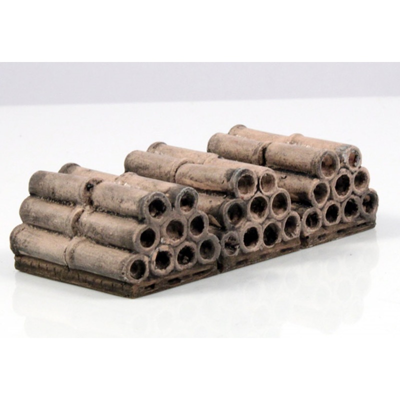 Terracotta Pipes on Pallet