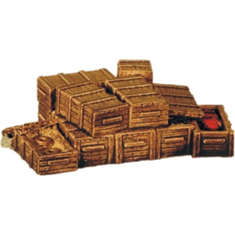Unloaded Cargo crates open & closed