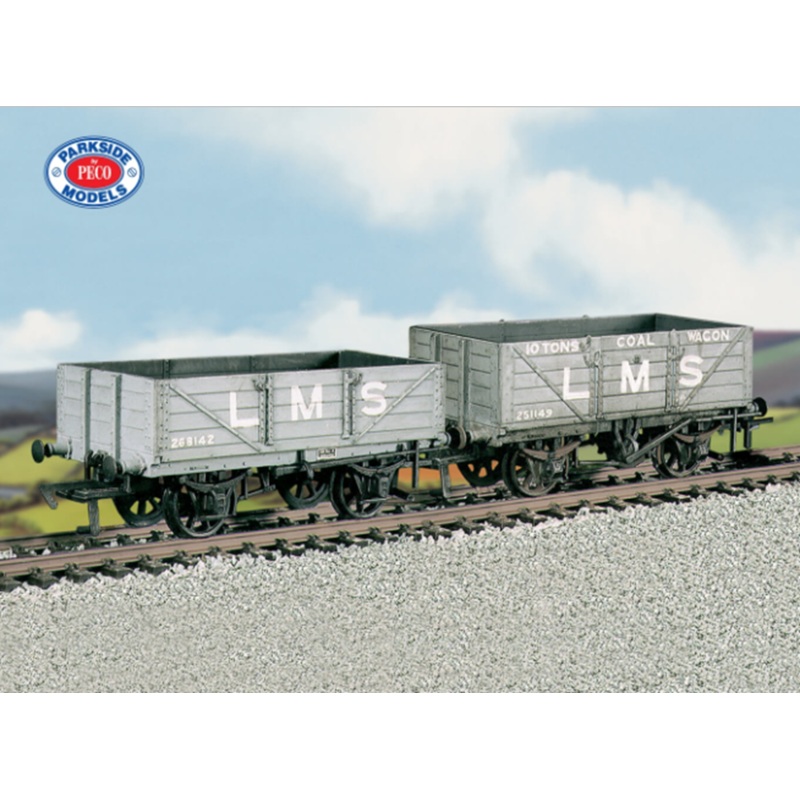 LMS Traffic Coal/4 Plank Wagons Kit (M/W, B/B)