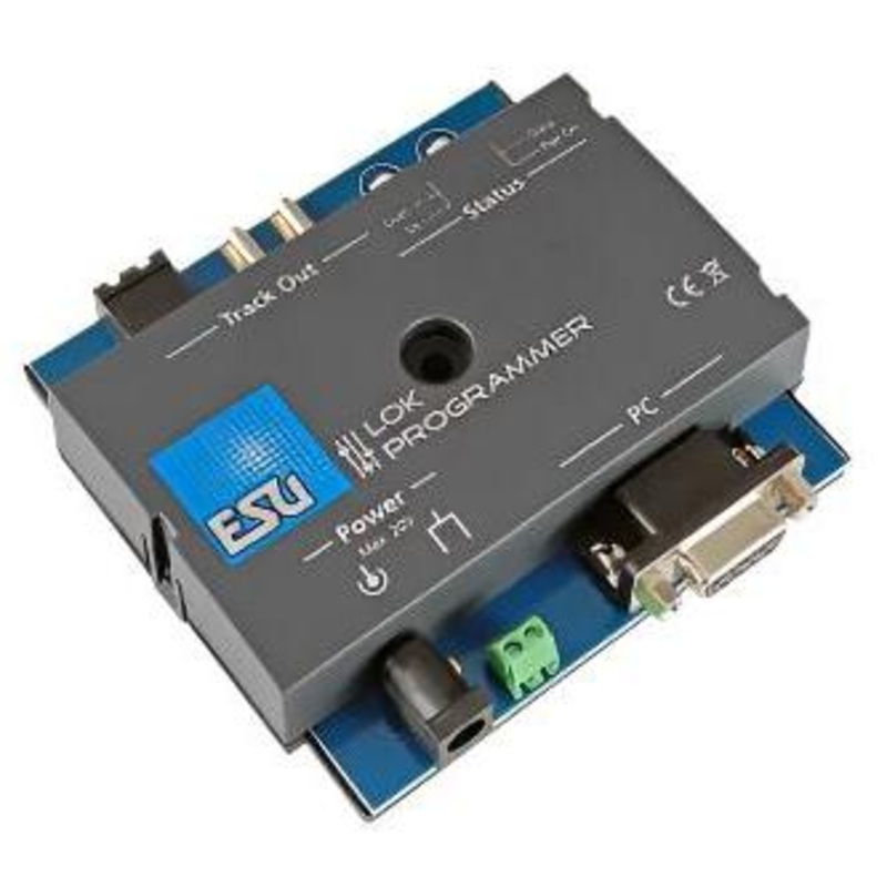 LokProgrammer unit with power supply, serial PC cable, manual, software CD, USB adapter