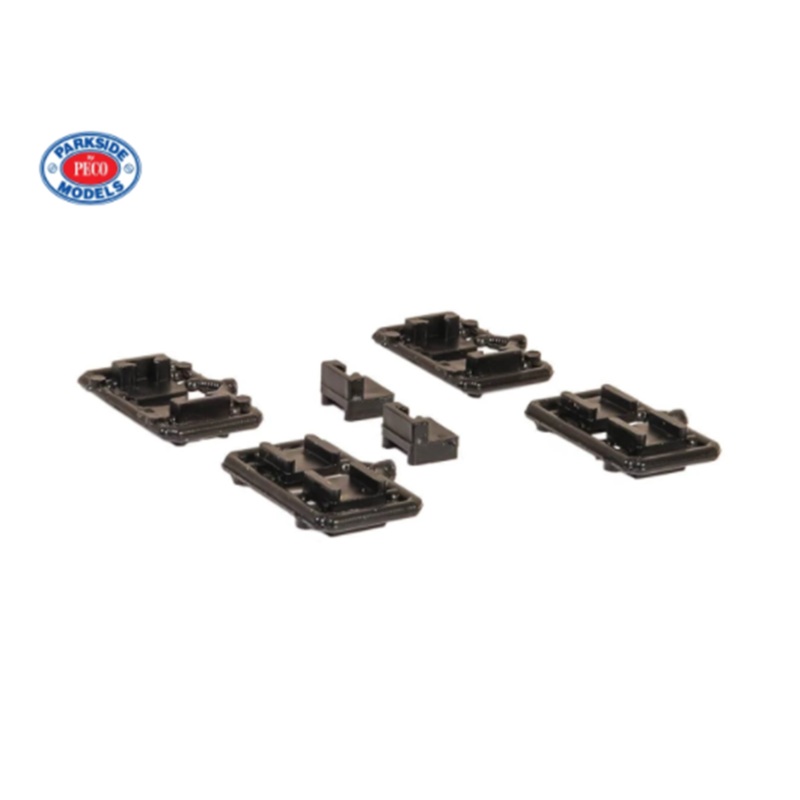 Mounting Blocks for Bachmann 36-027 Mk2 Couplings NEM Shaft (Cranked) with pocket (x10)