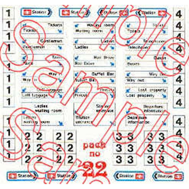 N Gauge BR Modern Image Station Signs