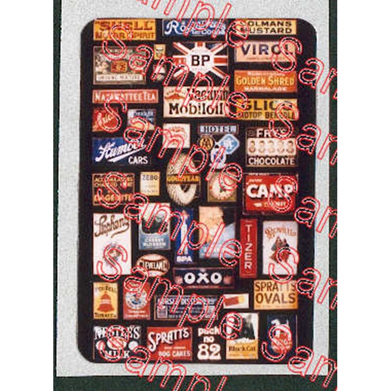 N Gauge Enamel Advert Signs 2