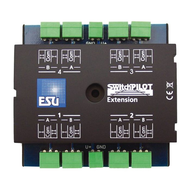 SwitchPilot Extension, 4 twin-relays (DPDT) output, 2A each, extension for Switch Pilot Famil