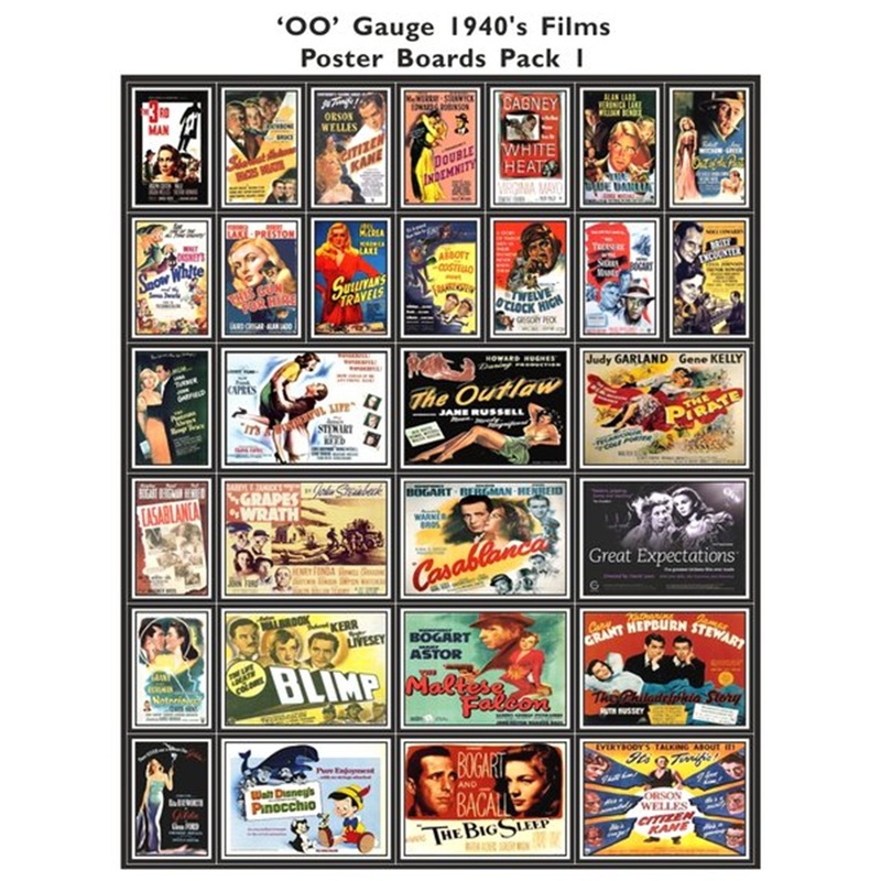 1940’s Film Poster Boards Pack 1