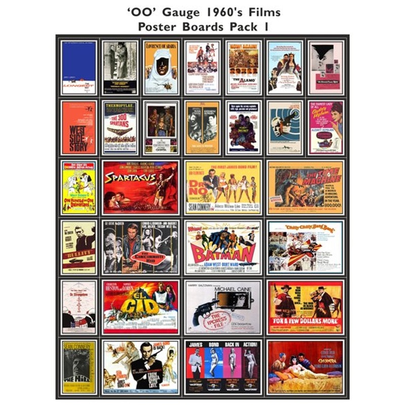 1960’s Film Poster Boards Pack 1