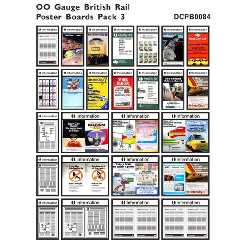 British Rail Poster Boards Pack 3