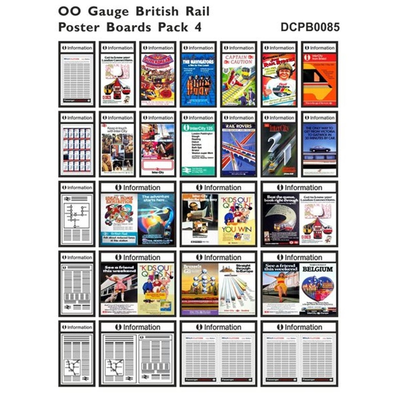 British Rail Poster Boards Pack 4