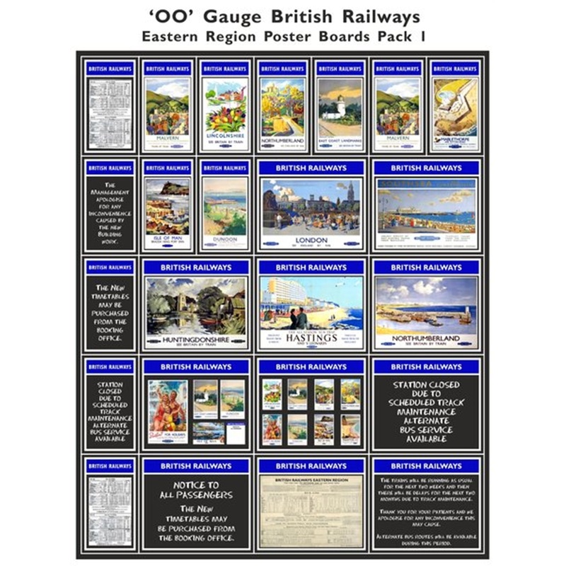 British Railways Eastern Region Poster Boards Pack 1