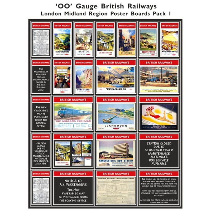 British Railways London Midland Region Poster Boards Pack 1