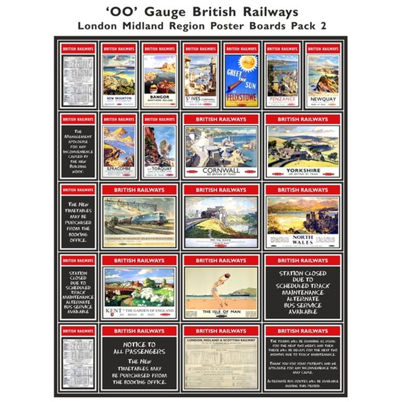 British Railways London Midland Region Poster Boards Pack 2