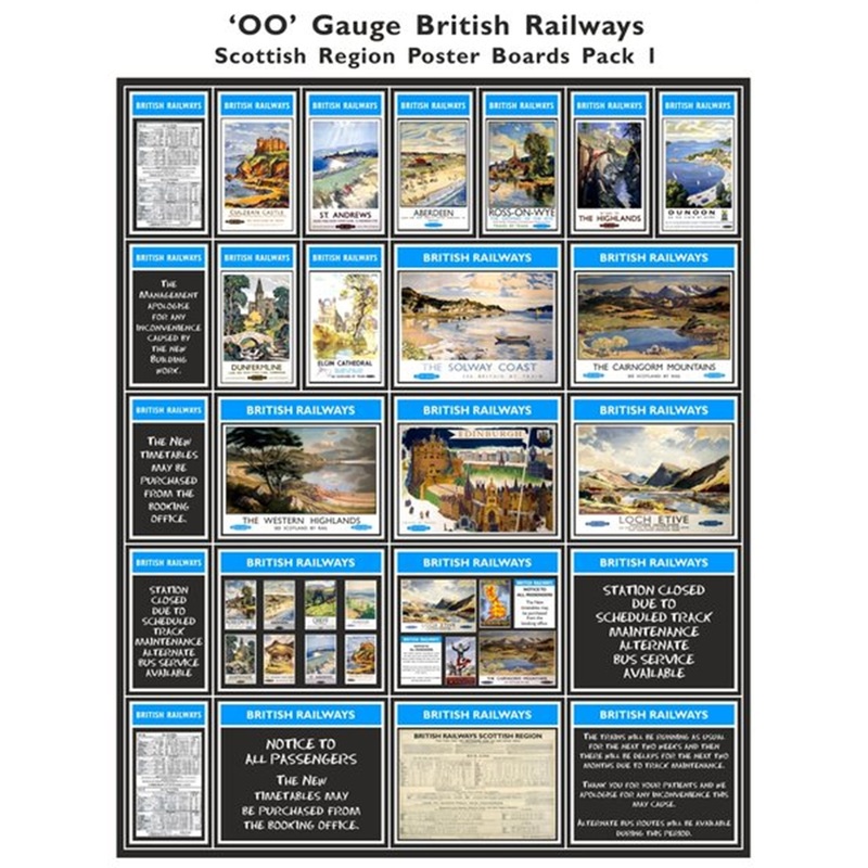 British Railways Scottish Region Poster Boards Pack 1