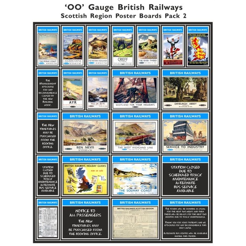 British Railways Scottish Region Poster Boards Pack 2