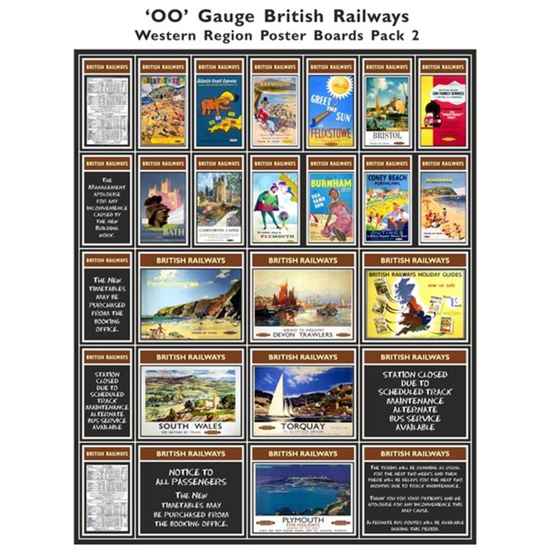 British Railways Western Region Poster Boards Pack 2