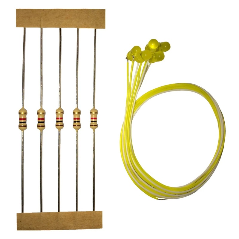 Replacement Pre-wired Yellow LED (Pack of 5)