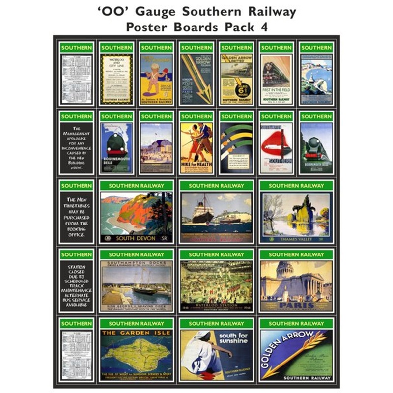 Southern Railway Poster Boards Pack 4
