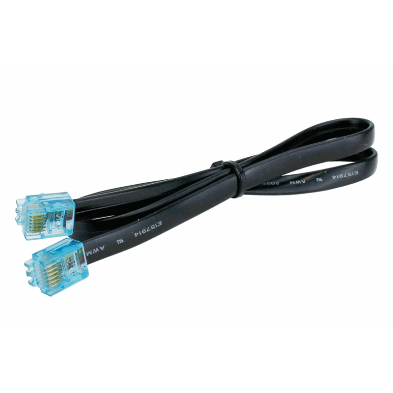 6-wire Flat Cable w/RJ12 Connectors (500mm)