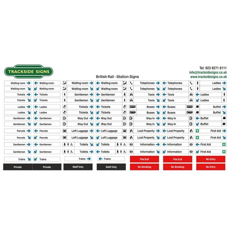 British Rail Station Signs