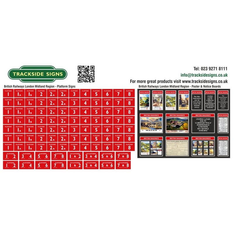 British Railways London Midland Region Platform Signs + Poster&Notice Boards