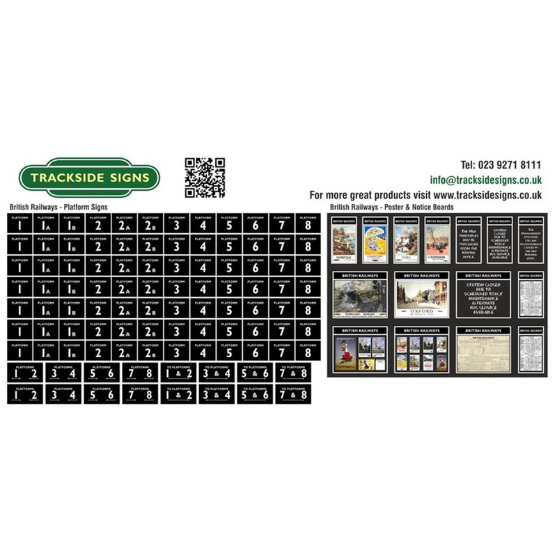 British Railways Platform Signs + Poster&Notice Boards