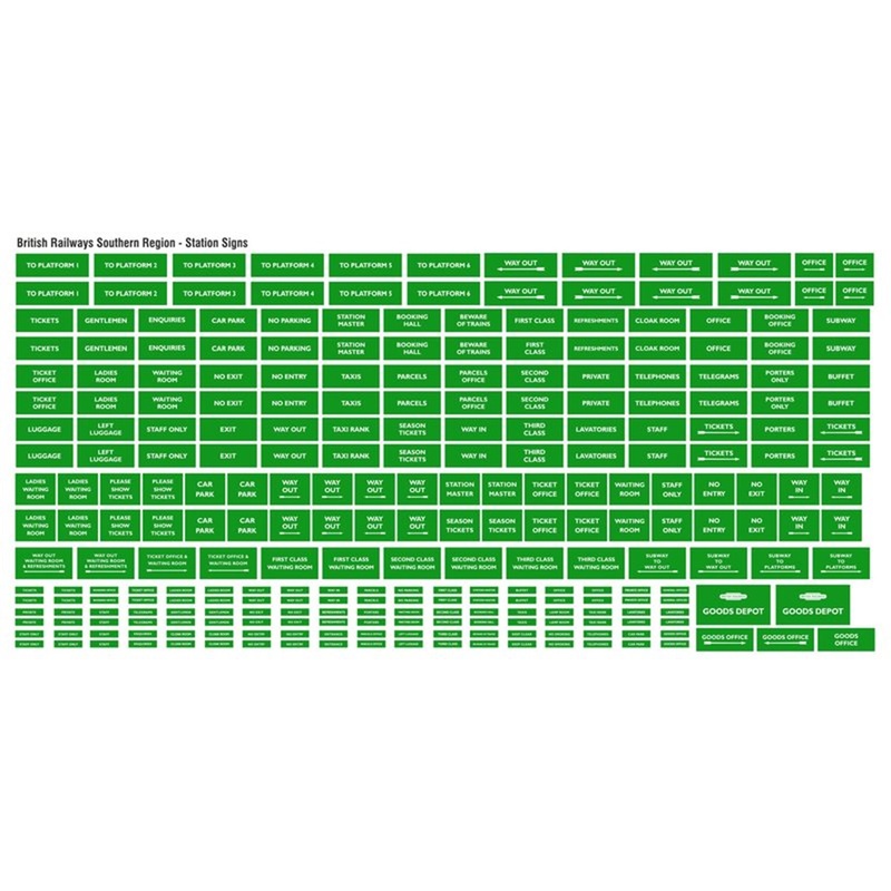 British Railways Southern Region Station Signs