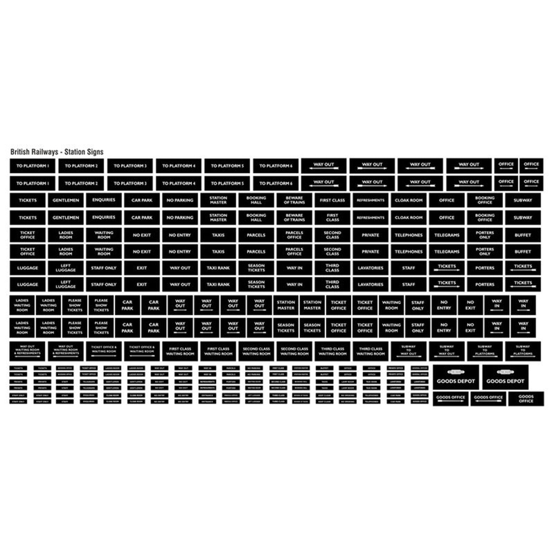 British Railways Station Signs