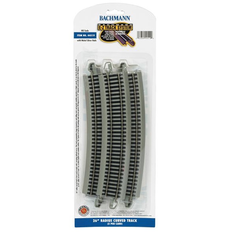 E-Z Track 26 Radius Curved Track (5/Card)