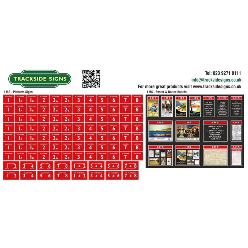 LMS Platform Signs + Poster & Notice Boards