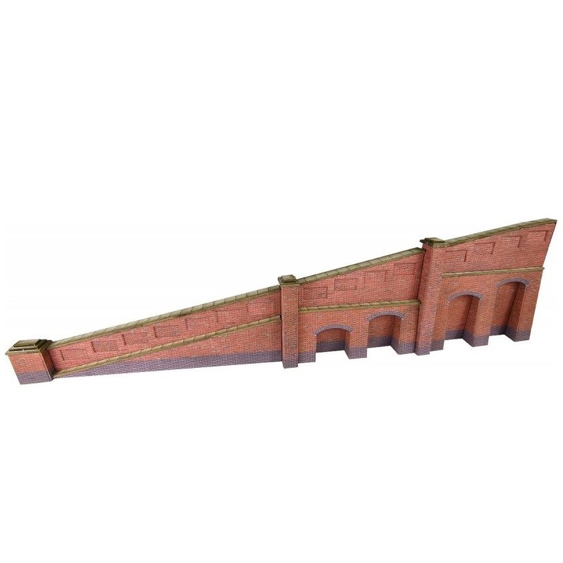 Metcalf Brick Tapered Retaining Wall N Scale Kit