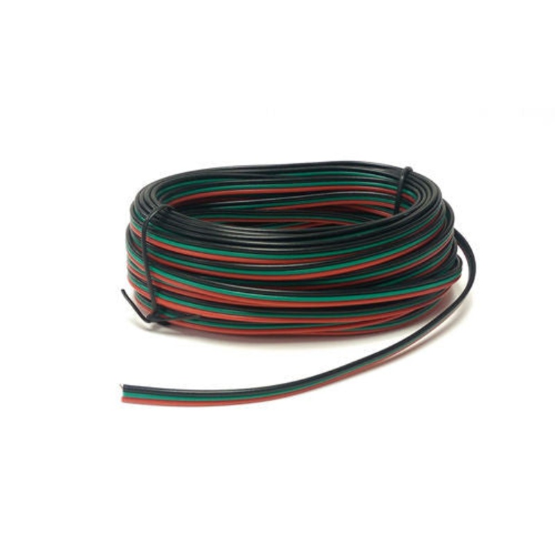 Point Motor Wire (Red/Green/Black) 10m Tripled (14 x 0.15)