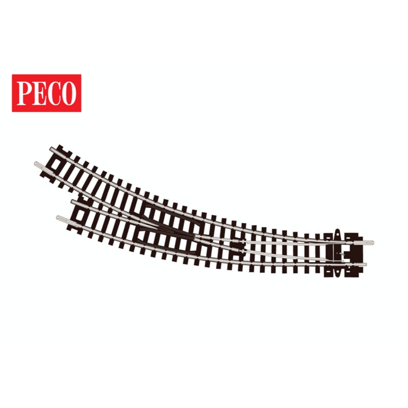 ST44 – Code 80 – Setrack Curved Turnout Right Hand