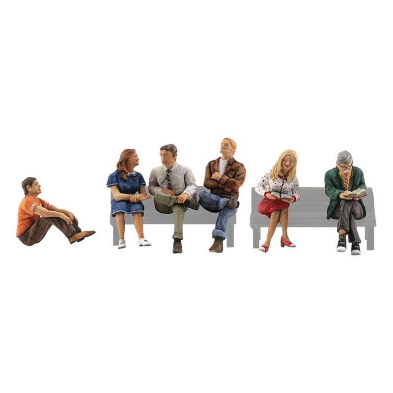 A1829 Scenic Accents – People Sitting – HO Scale