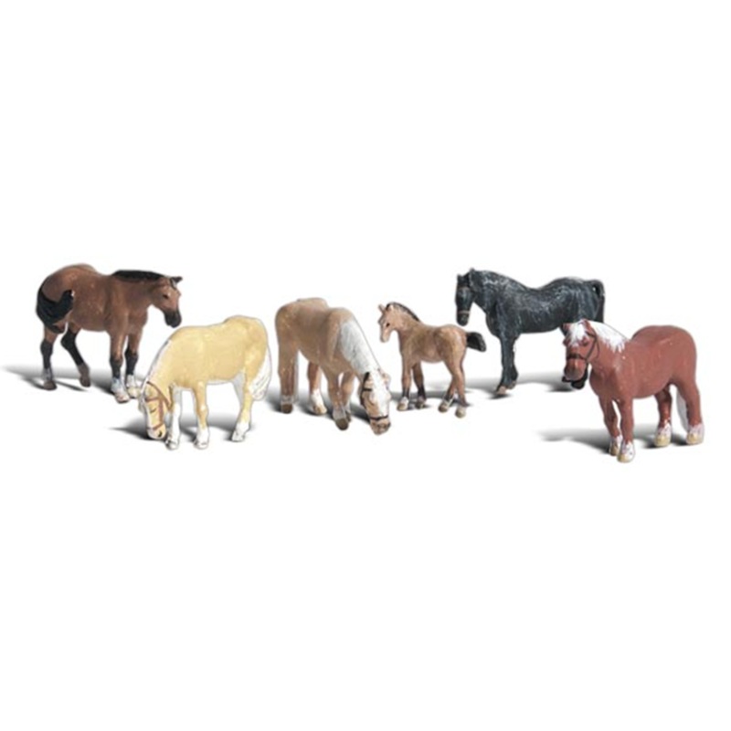 A1862 Scenic Accents – Farm Horses – HO Scale