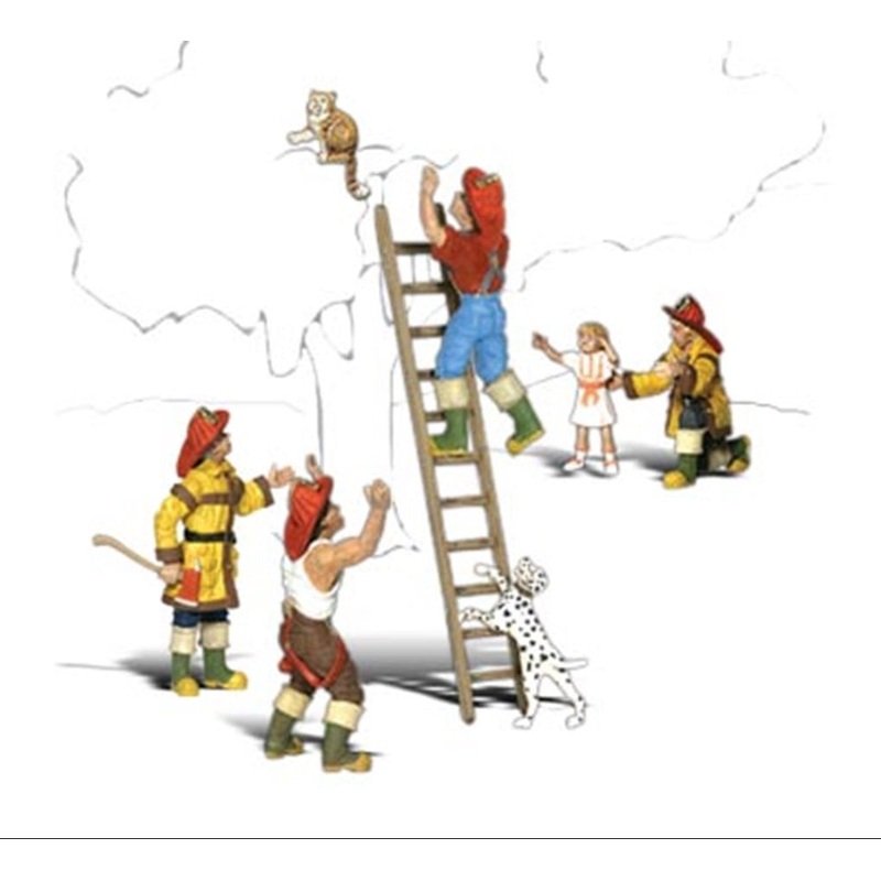 A1882 Scenic Accents – Firemen to the Rescue – HO Scale
