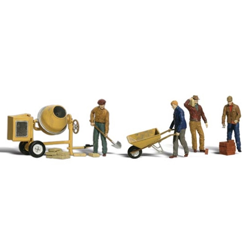 A1901 Scenic Accents – Masonry Workers – HO Scale