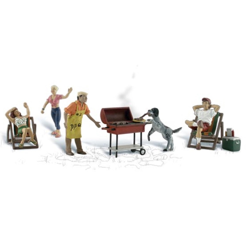 A1929 Scenic Accents – Backyard Barbeque – HO Scale