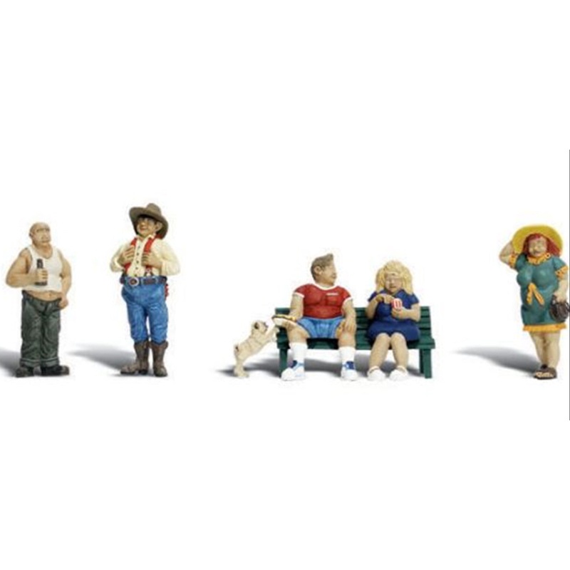 A2130 Scenic Accents – Full Figured Folks – N Scale