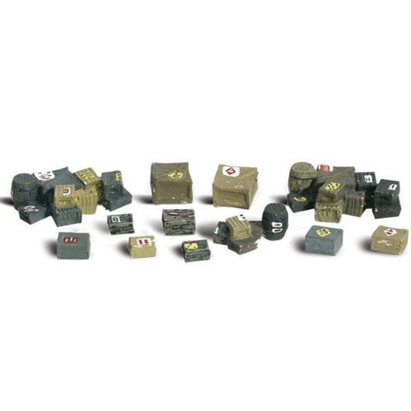 A2162 Scenic Accents – Assorted Crates – N Scale