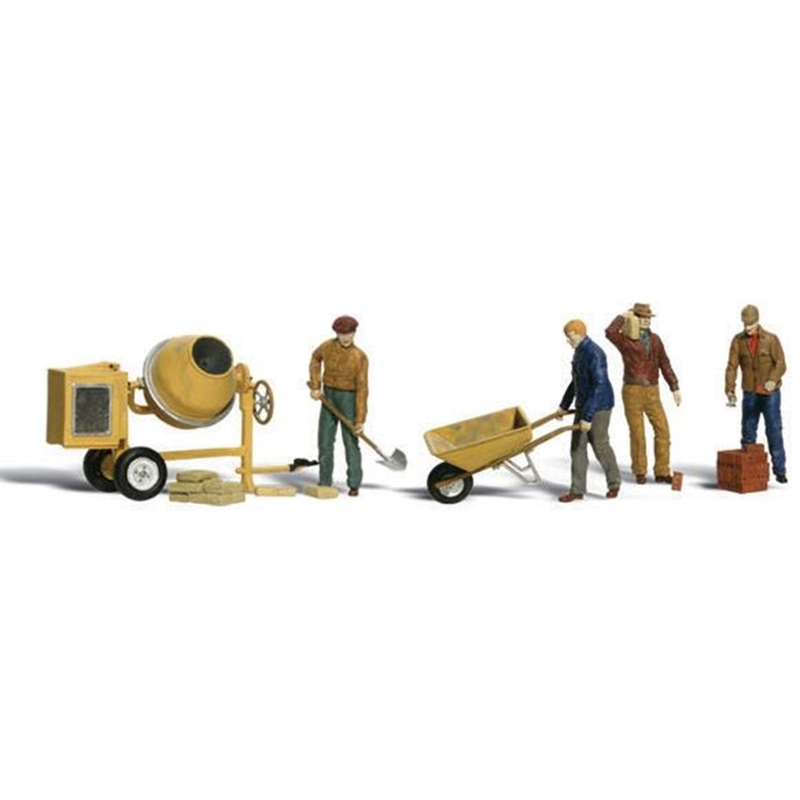 A2173 Scenic Accents – Masonry Workers – N Scale