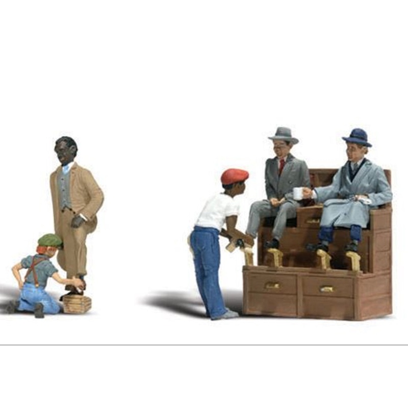 A2176 Scenic Accents – Shoe Shiners – N Scale