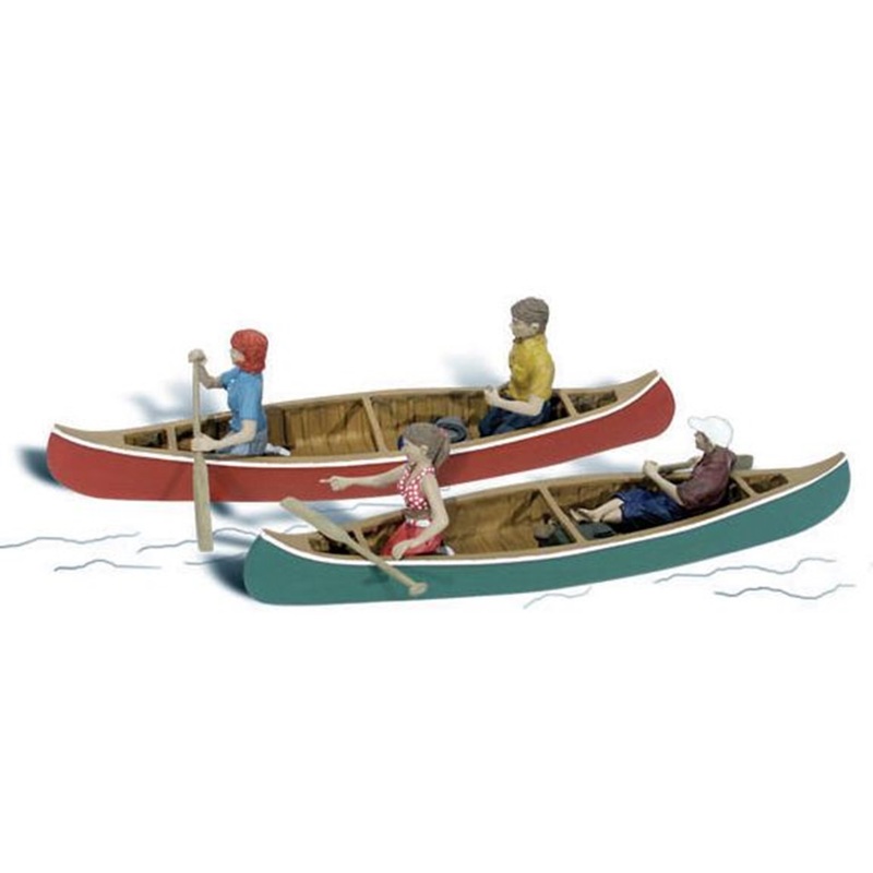 A2200 Scenic Accents – Canoers – N Scale