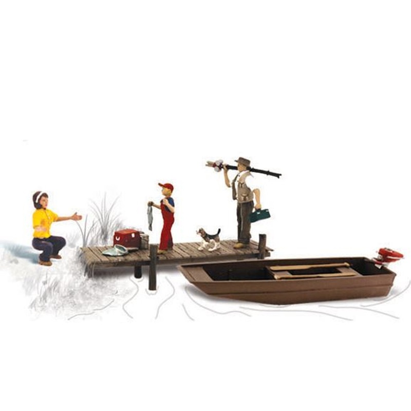 A2203 Scenic Accents – Family Fishing – N Scale